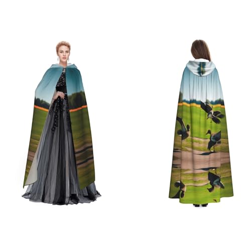 GBMBZSKP Halloween-Kapuzenumhang, Maskerade, Party, Cosplay, Ostern, Unisex, Vampir-Hexenumhang für Erwachsene GBMBZSKP Halloween-Kapuzenumhang, Maskerade, Party, Cosplay, Ostern, Unisex, Vampir-Hexenumhang für Erwachsene von GBMBZSKP