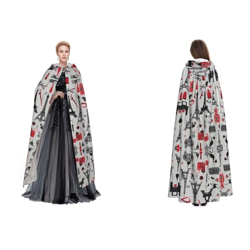 GBMBZSKP Halloween-Kapuzenumhang, Maskerade, Party, Cosplay, Ostern, Unisex, Vampir-Hexenumhang für Erwachsene GBMBZSKP Halloween-Kapuzenumhang, Maskerade, Party, Cosplay, Ostern, Unisex, Vampir-Hexenumhang für Erwachsene von GBMBZSKP