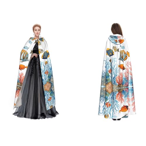 GBMBZSKP Halloween-Kapuzenumhang, Maskerade, Party, Cosplay, Ostern, Unisex, Vampir-Hexenumhang für Erwachsene GBMBZSKP Halloween-Kapuzenumhang, Maskerade, Party, Cosplay, Ostern, Unisex, Vampir-Hexenumhang für Erwachsene von GBMBZSKP