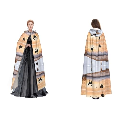 GBMBZSKP Halloween-Kapuzenumhang mit Kapuze, Maskerade, Party, Cosplay, Ostern, Unisex, Vampir-Hexen-Umhang für Erwachsene GBMBZSKP Halloween-Kapuzenumhang mit Kapuze, Maskerade, Party, Cosplay, Ostern, Unisex, Vampir-Hexen-Umhang für Erwachsene von GBMBZSKP