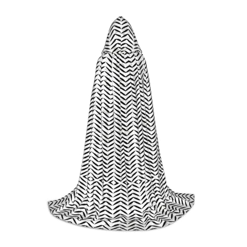 GBMBZSKP Halloween-Umhang mit Kapuze, Hexenhut für Jungen, Mädchen, Kinder, 85–134 cm, Kapuzenumhang, Halloween, Vampir-Kostüm, Cosplay, Ostern, Maskerade, Party, Schwarz und Weiß GBMBZSKP Halloween-Umhang mit Kapuze, Hexenhut für Jungen, Mädchen, Kinder, 85–134 cm, Kapuzenumhang, Halloween, Vampir-Kostüm, Cosplay, Ostern, Maskerade, Party, Schwarz und Weiß von GBMBZSKP