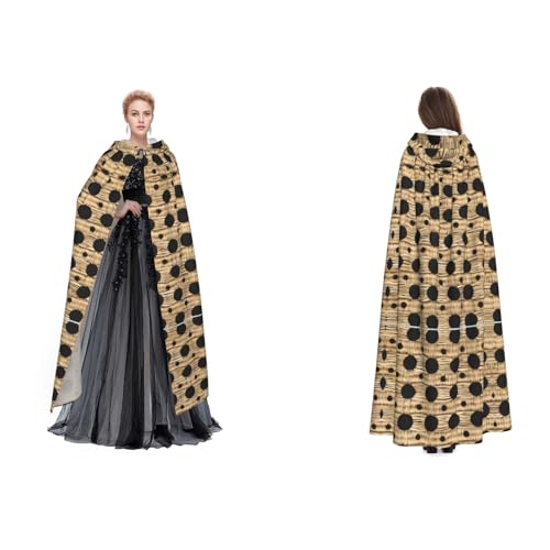 GBMBZSKP Wicker gewebtes Gittermuster, Halloween-Kapuzenumhang, Maskerade, Party, Cosplay, Kostüme, Ostern, Unisex, Vampir-Hexen-Umhang für Erwachsene GBMBZSKP Wicker gewebtes Gittermuster, Halloween-Kapuzenumhang, Maskerade, Party, Cosplay, Kostüme, Ostern, Unisex, Vampir-Hexen-Umhang für Erwachsene von GBMBZSKP