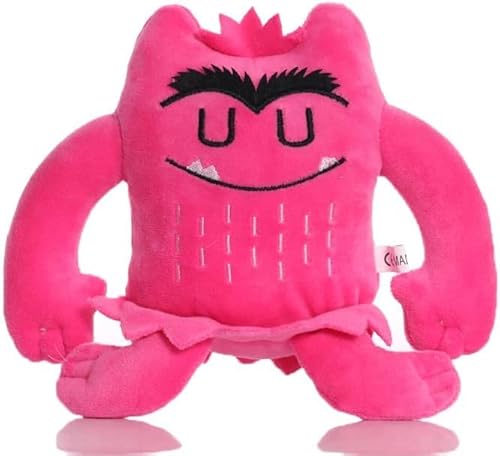 GBYAGECZ Kawaii Farbe Monster Plüschtier 15 cm Monster Plüsch Puppe Kinder Emotion Spielzeug für Kinder Geburtstagsgeschenk (Rosa) von GBYAGECZ
