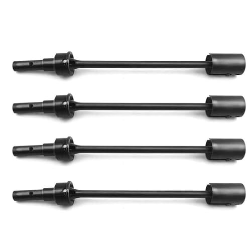 GCDZKJIJ 2 oder 4 Stück Stahlantriebswelle und Antrieb Tasse kompatibel mit 2,0 VXL 86086-4 1/10 RC-Auto-Upgrade-Teilezubehör(4pcs Black) von GCDZKJIJ