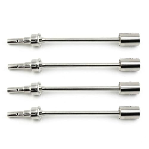 GCDZKJIJ 2 oder 4 Stück Stahlantriebswelle und Antrieb Tasse kompatibel mit 2,0 VXL 86086-4 1/10 RC-Auto-Upgrade-Teilezubehör(4pcs Silver) von GCDZKJIJ