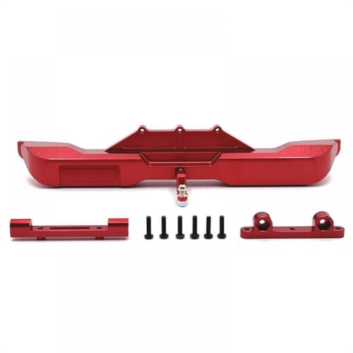 GCDZKJIJ Metall Heck Stoßstange Dekoration Kompatibel mit 1/10 RC -Autos kompatibel mit verschiedenen Modellen Aufrüstung Teilezubehör(Red) von GCDZKJIJ