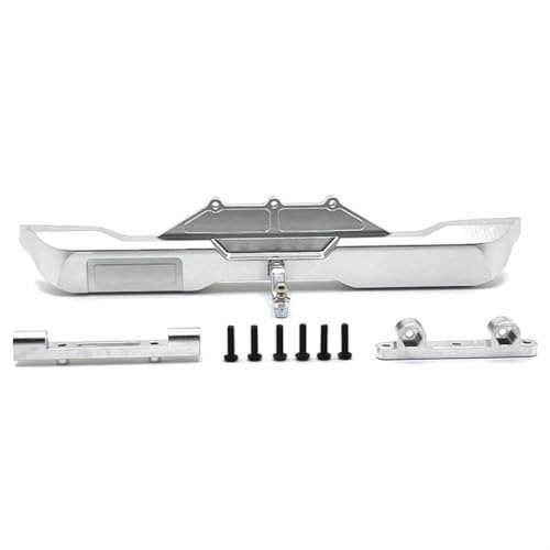 GCDZKJIJ Metall Heck Stoßstange Dekoration Kompatibel mit 1/10 RC -Autos kompatibel mit verschiedenen Modellen Aufrüstung Teilezubehör(Silver) von GCDZKJIJ