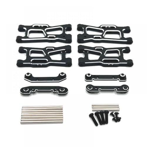 GCDZKJIJ Metallaufhängelarm -Upgrade -Teile kompatibel mit 144001 144010 144016 124007 124008 124016 124017 124018 124019 RC -Autos(Black) von GCDZKJIJ