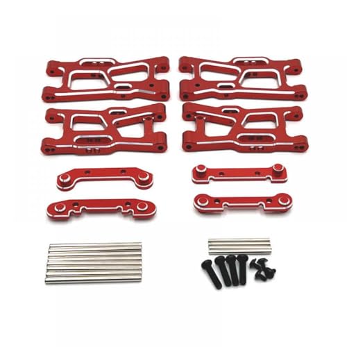 GCDZKJIJ Metallaufhängelarm -Upgrade -Teile kompatibel mit 144001 144010 144016 124007 124008 124016 124017 124018 124019 RC -Autos(Red) von GCDZKJIJ
