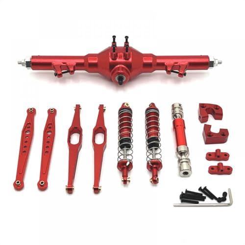 Metall -Hinterach -Antriebswellenschacht -Stoßdämpfer- und Ablaufarme -Upgrade -Teile -Kit Kompatibel mit 1/12 RC -Autos kompatibel mit verschiedenen Modellen 124006 12423 12427 12428 12429(Blue) von GCDZKJIJ