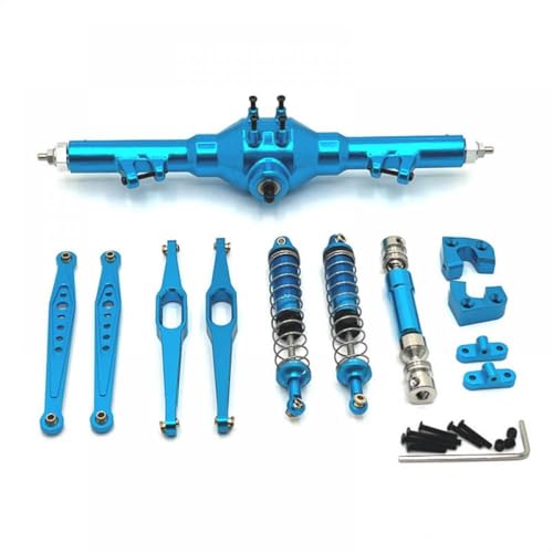 Metall -Hinterach -Antriebswellenschacht -Stoßdämpfer- und Ablaufarme -Upgrade -Teile -Kit Kompatibel mit 1/12 RC -Autos kompatibel mit verschiedenen Modellen 124006 12423 12427 12428 12429(Silver) von GCDZKJIJ