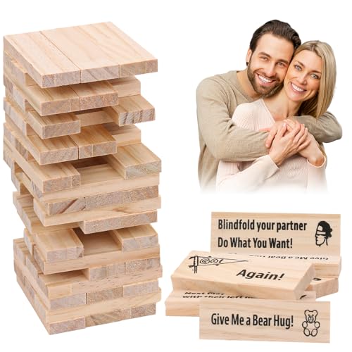 GCNWW 48-teiliges Holz-Taumelturm-Spiel von GCNWW