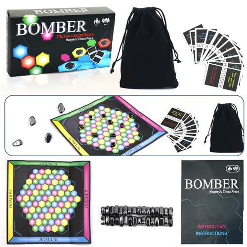 GD HUA Magnetisches Schachspiel, Magnetspiel, Tragbares Schachbrett Magnetisch, Magnetsteine Spiel, Magnetisches Tischspiel, Magnet Schach für Camping, Familientreffen, Reise GD HUA Magnetisches Schachspiel, Magnetspiel, Tragbares Schachbrett Magnetisch, Magnetsteine Spiel, Magnetisches Tischspiel, Magnet Schach für Camping, Familientreffen, Reise von GD HUA