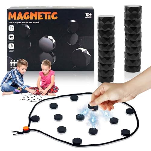Tisch Magnetspiel, 20 Stück Spiel Magnetsteine, Tragbares Magnetisches Schachspiel, Puzzle Checkers Spiel, Achteckige Rautenform, Minispiel für 1~4, für Familienfeiern, Camping, Trinktischspiele Tisch Magnetspiel, 20 Stück Spiel Magnetsteine, Tragbares Magnetisches Schachspiel, Puzzle Checkers Spiel, Achteckige Rautenform, Minispiel für 1~4, für Familienfeiern, Camping, Trinktischspiele von GD HUA