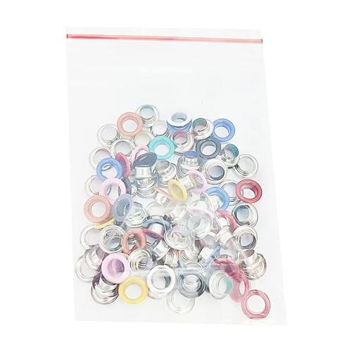 100 Stück Metallösen mit 5 mm Innendurchmesser, runde Ösen für Scrapbooking, Kartenherstellung, Lederdekoration von GDFHYJN(グフン)