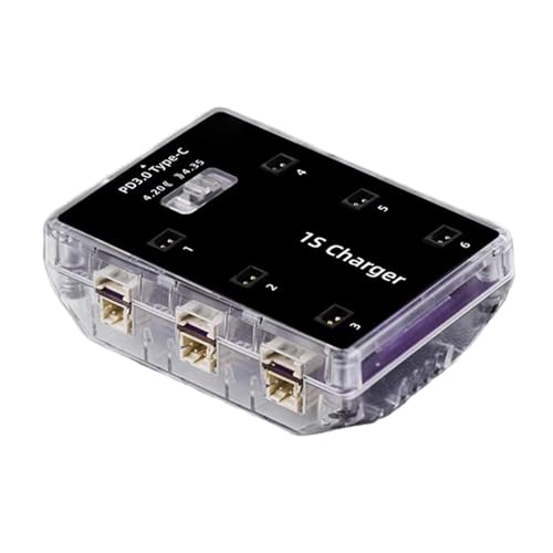 6-K-Adapter, Kühlkörper, interne Unterstützung, verschiedene Stecker für 1S LiHv Batterie-Dock von GDFHYJN(グフン)