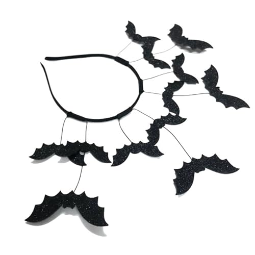Leichte Perücke mit Fledermaus-Hut, Bühnenaufführung, zarte handgefertigte Dekoration, Verkleidungszubehör von GDFHYJN(グフン)