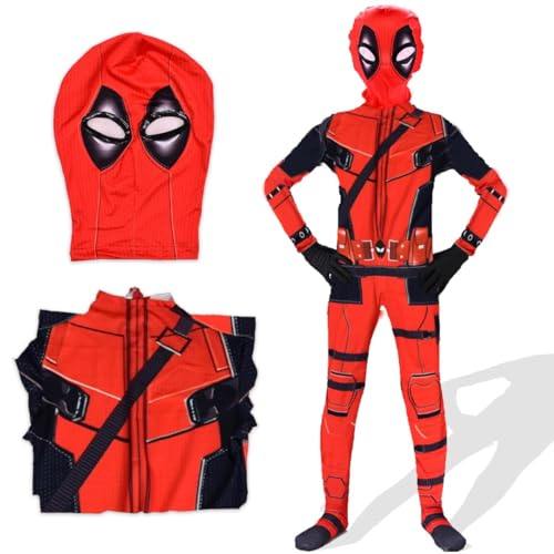 GDFJBG Cartoon Held Dress Up, Super-Helden Kostüme Set Superhelden Kinderkostüm Christmas Karneval Action Dress Ups und Zubehör Party Kostüm 130cm von GDFJBG