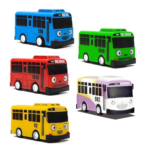 Mini Bus Auto 5 Stück Mini Bus Spielzeug, 7cm Kinder Aufziehauto Kreatives Spielzeugauto Für Jungen Und Mädchen Party Dekoration,Geburtstagsparty-Geschenk von GDFJBG