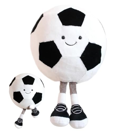 Plüsch Fußball Spielzeug,Fußballkissen Plüschtier, Kissen Plüschtiere, Plüsch Kissen Spielzeug, Cartoon Plush Doll,3D Fußball Plüsch Smiley Fußball für Heimdekoration Kindergeburtstag Geschenk, 25CM Plüsch Fußball Spielzeug,Fußballkissen Plüschtier, Kissen Plüschtiere, Plüsch Kissen Spielzeug, Cartoon Plush Doll,3D Fußball Plüsch Smiley Fußball für Heimdekoration Kindergeburtstag Geschenk, 25CM von GDFJBG