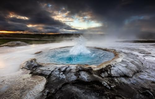 1000 Piece Jigsaw Puzzles, Jigsaw Puzzles for Adults Teenagers Jigsaw Puzzle, Volcano, Glacier, Iceland, Geyser 75 * 50cm 1000 Piece Jigsaw Puzzles, Jigsaw Puzzles for Adults Teenagers Jigsaw Puzzle, Volcano, Glacier, Iceland, Geyser 75 * 50cm von GDFWB