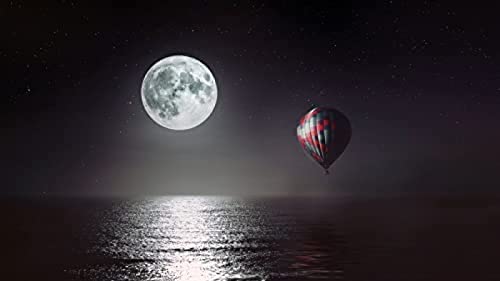 1000 Piece Jigsaw for Adult Kid Sea Hot Air Balloon Challenging Jigsaw Games for Adults,Perfect for Kids Educational Game Entertainment Gift.38x52cm Gi156 von GDFWB