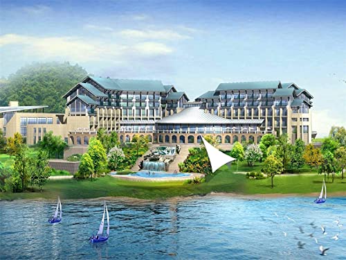 1000 Pieces Jigsaw Puzzles,Building Park Lake Boat DIY Picture Paper,Decoration for The Home38x52cm Gi424 von GDFWB