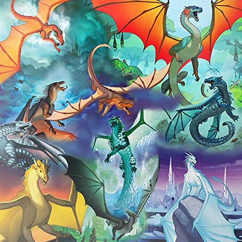 1000 Pieces Wings of Fire Adult Decompression Children's Fun Puzzle Fashion Creative Halloween75*50cm von GDFWB