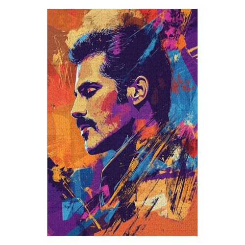 1000 Puzzles mit der Königin Freddy, anspruchsvolle Spiele für die ganze Familie, DIY-Bastelpuzzle für Heimdekorationsgeschenke-26x38cm von GDFWB