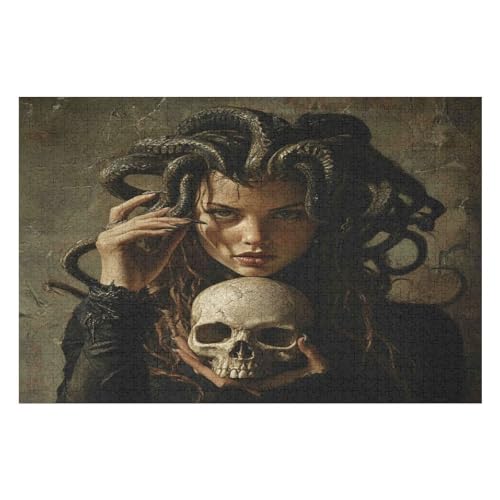 1000 Teile Puzzle - Queen Medusa Puzzles Für Erwachsene Und Kinder, Einzigartige Formen, Erwachsene Und Kinder 1000 PCS 1000 Teile Puzzle - Queen Medusa Puzzles Für Erwachsene Und Kinder, Einzigartige Formen, Erwachsene Und Kinder 1000 PCS von GDFWB