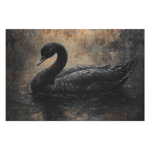 1000 Teile Puzzle - Swan Puzzles Für Erwachsene Und Kinder, Einzigartige Formen, Erwachsene Und Kinder 1000 PCS 38 * 52cm von GDFWB