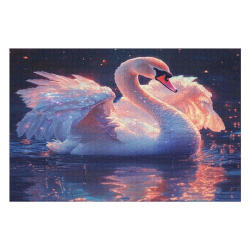 1000 Teile Puzzle - Swan Puzzles Für Erwachsene Und Kinder, Einzigartige Formen, Erwachsene Und Kinder 1000 PCS 50 * 70cm 1000 Teile Puzzle - Swan Puzzles Für Erwachsene Und Kinder, Einzigartige Formen, Erwachsene Und Kinder 1000 PCS 50 * 70cm von GDFWB