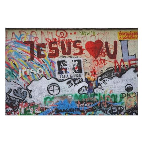 1000-teiliges Kunstpuzzle Für Erwachsene Mit Schwieriger Herausforderung 3D Space Painting Puzzle 1000 PCS 50 * 70cm von GDFWB