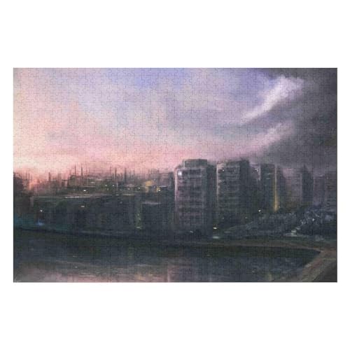 1000-teiliges Puzzle Castle Scenery Muster Kunstdrucke Lustige Familienaktivitäten Langlebiger Karton12 26x38cm Vhj162 von GDFWB