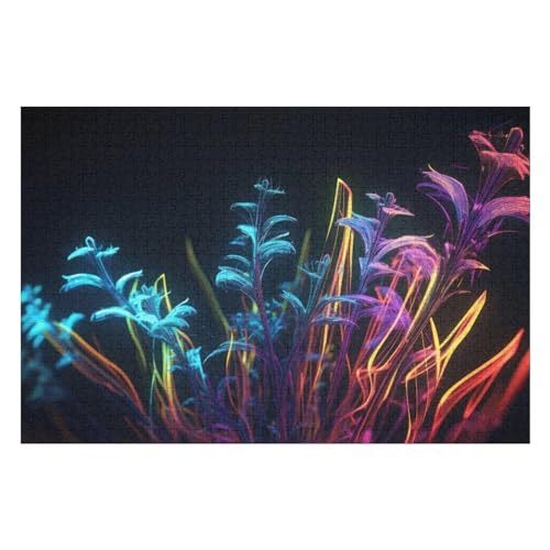 1000-teiliges Puzzle Für Erwachsene, 3D Dazzling Seven-Colour Explosion Puzzles, Herausfordernde Puzzles Für Heimdekoration Und Geschenke 1000 PCS 50 * 70cm von GDFWB