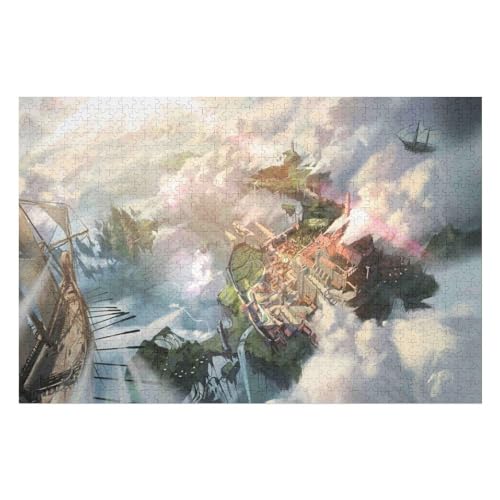 1000-teiliges Puzzle Für Erwachsene, Castle Scenery Anspruchsvolle Rätsel, Kombinierbar, Perfektes Spielzeug, Geschenke10 38x52cm Vhj214 von GDFWB
