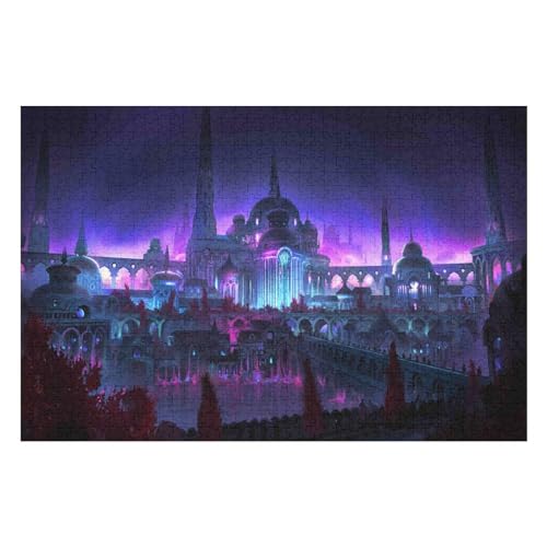 1000-teiliges Puzzle Für Erwachsene, Castle Scenery Anspruchsvolle Rätsel, Kombinierbar, Perfektes Spielzeug, Geschenke10 50x70cm Vhj498 von GDFWB