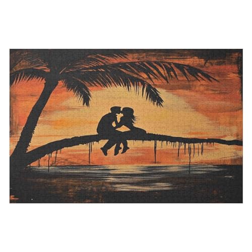 1000-teiliges Puzzle Für Erwachsene, Kissing Man and Woman Perfekte Buchstaben Auf Der Rückseite, Staubfrei, Heimdekoration, Herausforderungsspielzeug, Geeignet Für Männer, Frauen 1000 PCS-26 * 38cm 1000-teiliges Puzzle Für Erwachsene, Kissing Man and Woman Perfekte Buchstaben Auf Der Rückseite, Staubfrei, Heimdekoration, Herausforderungsspielzeug, Geeignet Für Männer, Frauen 1000 PCS-26 * 38cm von GDFWB
