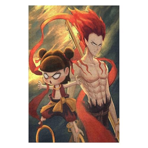 1000-teiliges Puzzle Für Erwachsene Anspruchsvolles Spiel Puzzle Mit Buchstaben Auf Der Rückseite Cartoon Characters17Z019c26x38cm von GDFWB