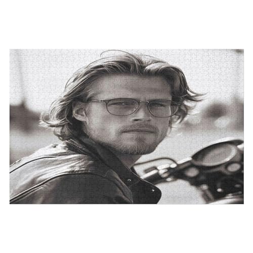 1000-teiliges Puzzle Für Erwachsene Anspruchsvolles Spiel Puzzle Mit Buchstaben Auf Der Rückseite Motorcycle Gang17 26x38cmMbT312 von GDFWB
