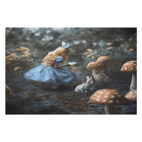 1000-teiliges Puzzle Für Erwachsene Anspruchsvolles Spiel Puzzle Mit Buchstaben Auf Der Rückseite Movie Anime Theme17 38x52cmMbT127 von GDFWB