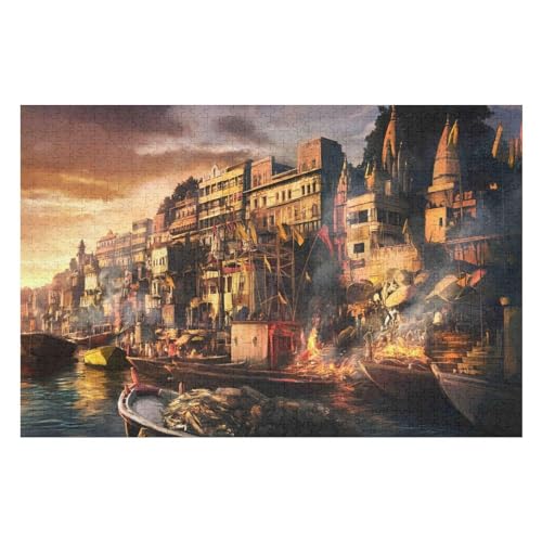1000-teiliges Puzzle Für Erwachsene Castle Scenery Perfekte Buchstaben Auf Der Rückseite Staubfrei Heimdekoration Herausforderungsspielzeug Geeignet Für Männer Frauen25 38x52cm Vhj459 von GDFWB