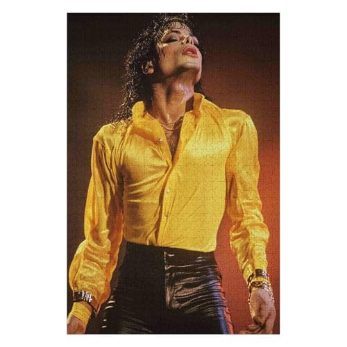 1000-teiliges Puzzle für Erwachsene, MJ Rocksänger, Papierpuzzle, geeignet für Erwachsene und Kinder ab Jahren, zum Stressabbau-26x38cm 1000-teiliges Puzzle für Erwachsene, MJ Rocksänger, Papierpuzzle, geeignet für Erwachsene und Kinder ab Jahren, zum Stressabbau-26x38cm von GDFWB