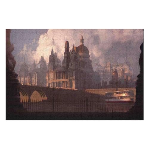 1000-teiliges PuzzleCastle Scenery Serie Poster -DIY-Modellbausatz Für Erwachsene Und Jugendliche Ideales Weihnachts- Und Neujahrsgeschenk6 26x38cm Vhj135 von GDFWB