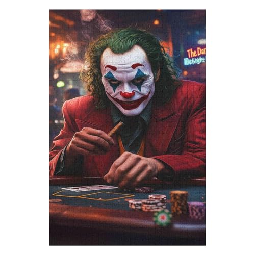 2000 Teile Puzzle - Pieces Villain Smoking Joker Puzzles Für Einzigartige Formen Erwachsene Und Kinder21Z188c70x100cm von GDFWB