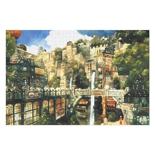 2000-teiliges Puzzle Castle Scenery Muster Kunstdrucke Lustige Familienaktivitäten Langlebiger Karton12 70x100cm Vhj383 von GDFWB