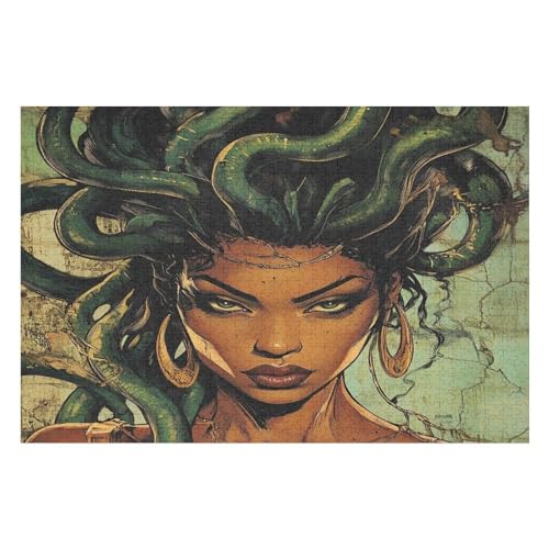 2000-teiliges Puzzle Für Erwachsene, Anspruchsvolles Spiel, Puzzle Mit Buchstaben Auf Der Rückseite Queen Medusa 2000 PCS von GDFWB