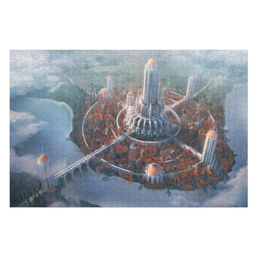 2000-teiliges Puzzle Für Erwachsene, Castle Scenery Anspruchsvolle Rätsel, Kombinierbar, Perfektes Spielzeug, Geschenke10 70x100cm Vhj200 von GDFWB