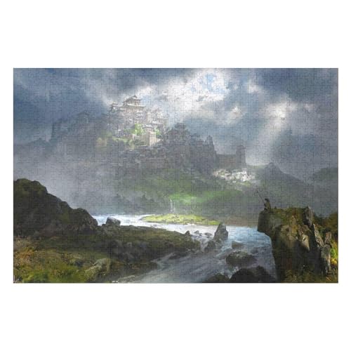2000-teiliges Puzzle Für Erwachsene, Castle Scenery Anspruchsvolle Rätsel, Kombinierbar, Perfektes Spielzeug, Geschenke10 70x100cm Vhj254 von GDFWB