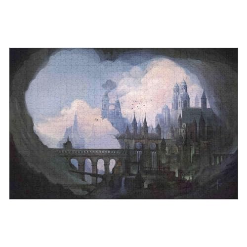 2000-teiliges Puzzle Für Erwachsene, Castle Scenery Anspruchsvolle Rätsel, Kombinierbar, Perfektes Spielzeug, Geschenke10 70x100cm Vhj425 von GDFWB